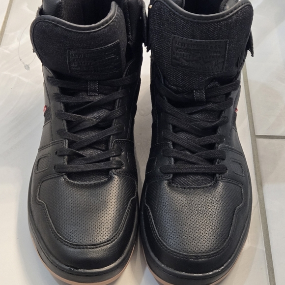 Levi's Mens Drive Hi Synthetic Leather Casual Hightop Sneaker Shoe - Picture 1 of 4